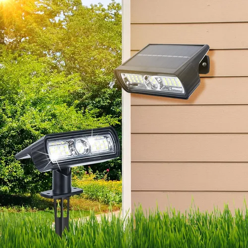 Miniatura 9 de Toodour Foco solar para exteriores, paquete de 4 luces solares para exteriores con 2 modos, luces de inundación impermeables alimentadas por energía