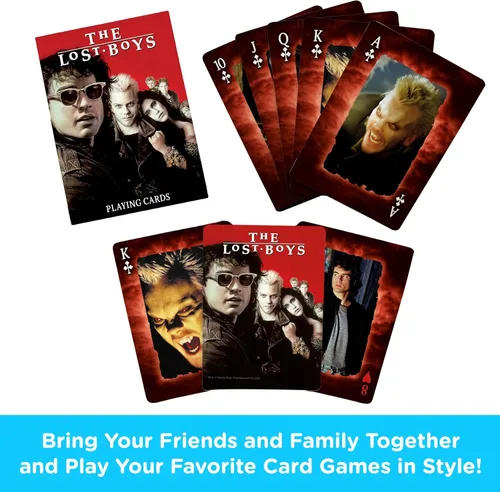 Miniatura 2 de AQUARIUS Lost Boys - Baraja de cartas con temática de película de Lost Boys para tus juegos de cartas favoritos, mercancía y coleccionables de Lost