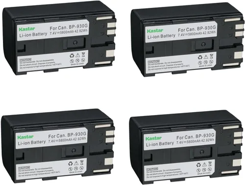 Miniatura 6 de Kastar Batería BP-930G de repuesto para Canon UC-X45 UC-X50 UC-X55 V40 V40Hi V50Hi V60Hi V65Hi V72 V75Hi V400 V420 V500 V520 XF100 XF105 XF200 0 XF2