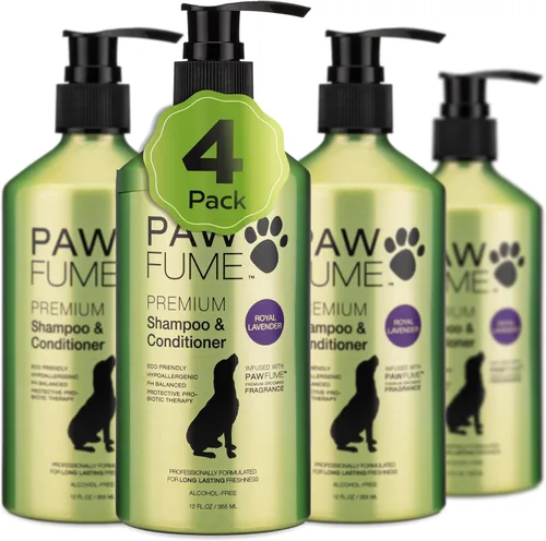 Miniatura 14 de PAWFUME Champú y Acondicionador para Caída de Pelo de Perro, Lavanda Real, 1 Paquete – Nutrir y Desenredar para un Abrigo Sedoso y Suave