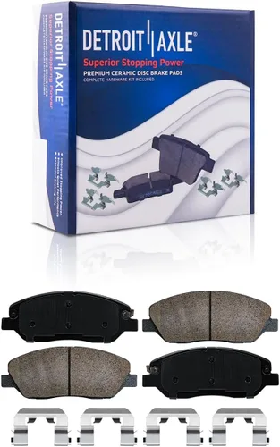 Miniatura 6 de Detroit Axle - Kit de freno delantero para Hyundai Santa Fe 2008 2007-2009 Rotores de freno de cerámica Pastillas de freno de repuesto delantero