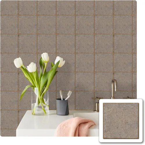 Miniatura 42 de Alwayspon Vinilo adhesivo efecto piedra, pegatinas para azulejos de pared autoadhesivas, protector antisalpicaduras para cocina y baño, T026