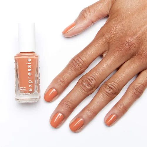 Miniatura 8 de Essie Expressie - Esmalte de uñas de secado rápido Peachy Beige, vegano, para escritorio, 0.33 fl oz