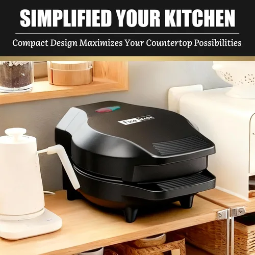 Miniatura 4 de FineMade Mini Máquina para Hacer Panqueques Rellenos, Sartén Eléctrica para Hacer Ebleskiver Poffertjes, Máquina para Hacer Panqueques Daneses