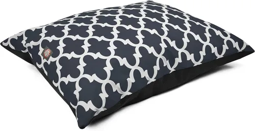 Miniatura 23 de Majestic Pet Cama rectangular para perros tamaño mediano, lavable, cama antideslizante y cómoda para mascotas, cama para jaula para perros, almohada