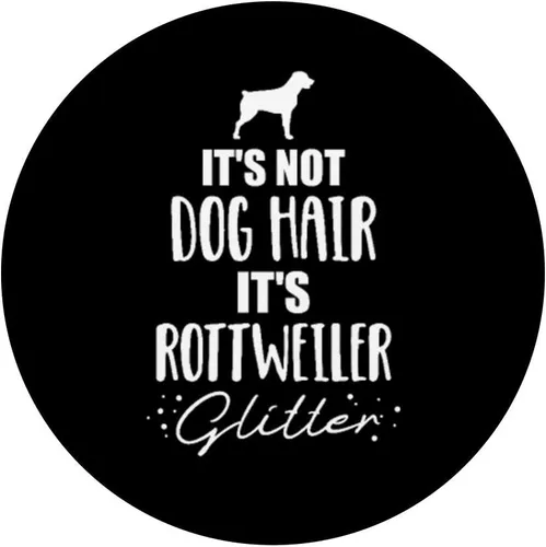 Miniatura 3 de No es pelo de perro, es Rottweiler PopSockets agarre y soporte para teléfonos y tabletas, Negro