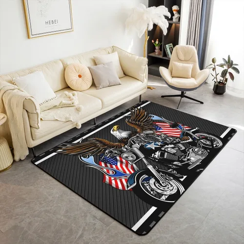Miniatura 9 de Alfombra decorativa de caballo con pintura de tinta para adolescentes y adultos, estilo occidental, alfombra decorativa de naturaleza animal