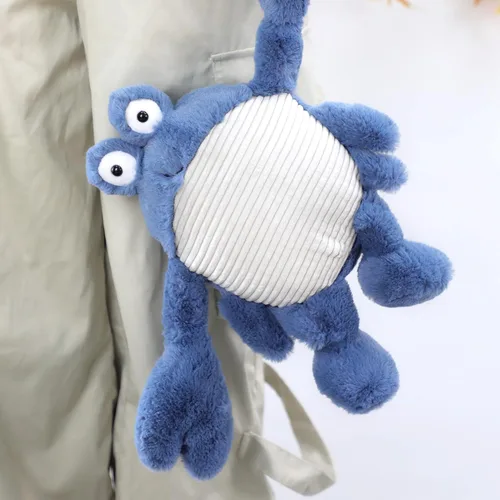 Miniatura 5 de RECUR Peluche de Cangrejo Callinectes Sapidus, Animal de Peluche Suave, 12 Pulgadas, Regalo Adorable para Todas las Edades