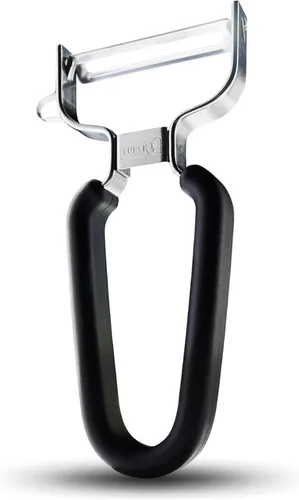 LURCH Alemania Pelador Universal de Verduras en Y de Acero Inoxidable Ultra Afilado para Papas, Todas las Frutas y Verduras | Mango Antideslizante