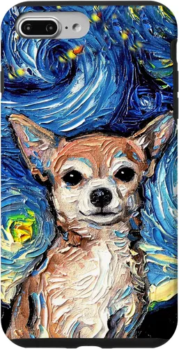 Miniatura 12 de Aja - Funda para iPhone 17, diseño de perro de noche estrellada, color marrón