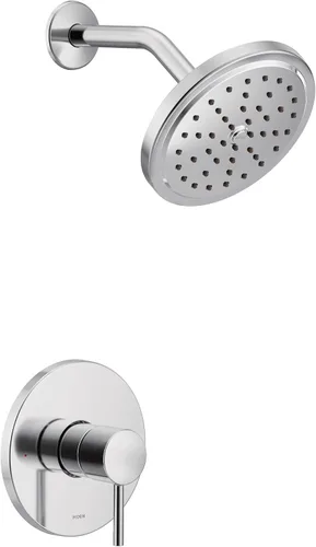 Miniatura 12 de Moen Align - Kit de molduras de ducha M-CORE serie 3 de oro cepillado con cabezal de ducha ancho y mango de palanca, requiere válvula, UT3292BG