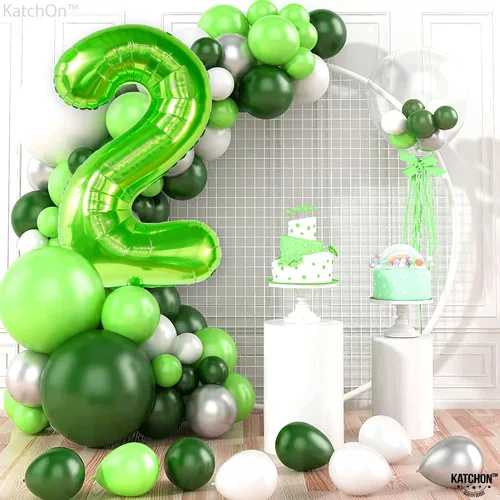 Miniatura 751 de KatchOn, Globo grande azul número 2 de 40 pulgadas Decoraciones de cumpleaños de Baby Shark para niño de 2 años Globo azul número 2 Globo