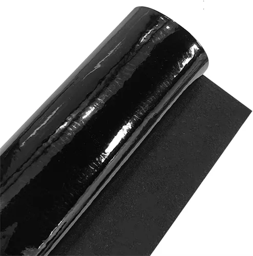 Miniatura 2 de Rollo de piel sintética con espejo brillante de 11.8 x 53 pulgadas, vinilo brillante de color sólido para manualidades, arcos, aretes, manualidades