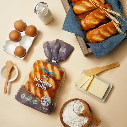 Miniatura 4 de bakerly Brioche Rolls Paquete de 4, 8 unidades (32 rollos Brioche en total)