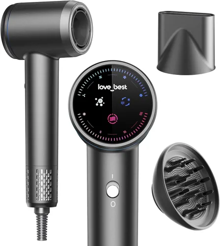 Secador de pelo iónico de plasma con difusor, secador de pelo de alta velocidad de 110000 RPM, secador de pelo profesional de secado rápido con