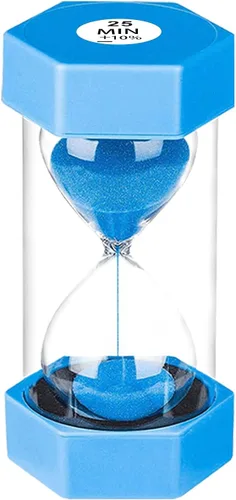 Miniatura 43 de SuLiao Temporizador de Arena de 30 Minutos: Reloj de Arena de Plástico de 30 Minutos, Extra Azul, Reloj de Arena Unificado, Temporizador de Arena
