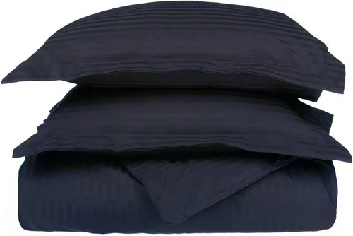 Miniatura 21 de LaxLinen Juego de funda de edredón de 3 piezas (1 funda de edredón con 2 fundas de almohada) 100% algodón de calidad suave, con cierre