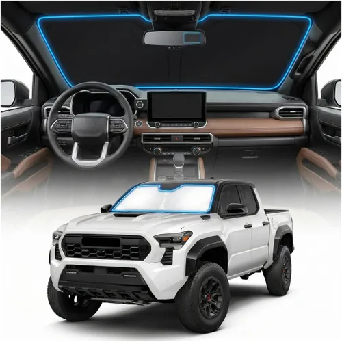 Miniatura 117 de Cubierta para parabrisas para BMW X1 E84 – Ajuste personalizado X1 E84 Accesorios 2016-2024 2025 Parasol plegable protección UV y escudo térmico