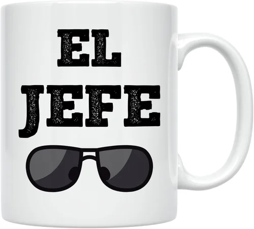 Miniatura 9 de Casitika Taza de café de viaje de 14 onzas para el jefe El Jefe. Dicho divertido en español para los jefes. Regalo para tu Jefe