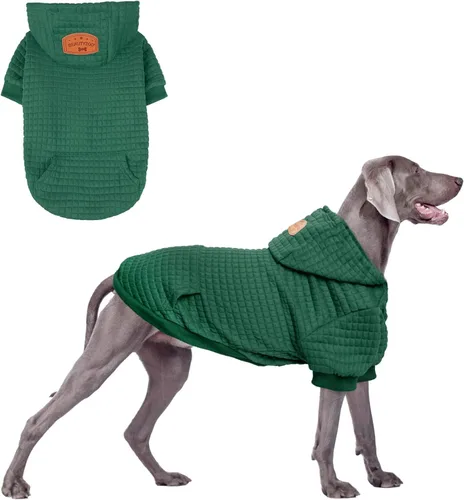 Miniatura 12 de BEAUTYZOO Sudadera con capucha para perro pequeño con bolsillos, ropa para perros pequeños y medianos, niño y niña, abrigos de algodón laminado tipo