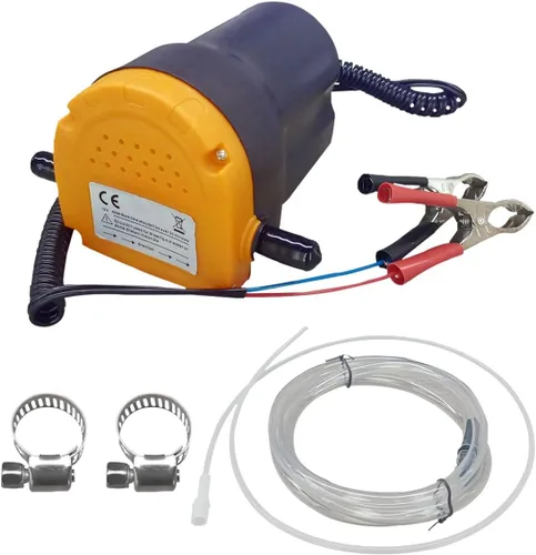 Miniatura 7 de Extractor de bomba de cambio de aceite, bomba de transferencia de fluidos de 12 V 60 W, extractor de bomba de aceite/diésel con manguera, cambiador