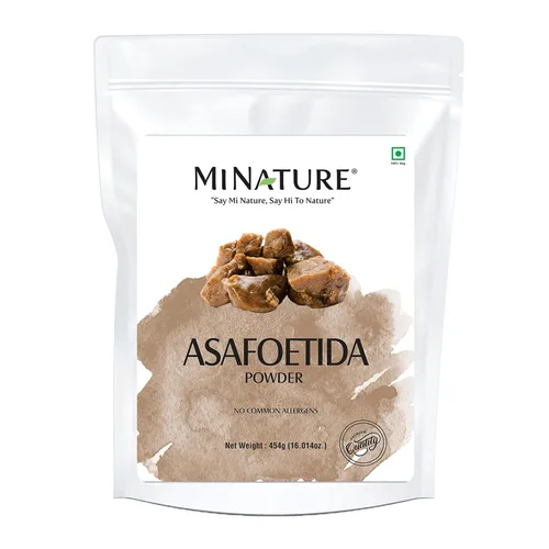 Minature Asafoetida en polvo (bisagra) | Especias indias naturales de 16.01 oz (16 onzas) | Polvo Heeng | Auténtico ingrediente de cocina de la India