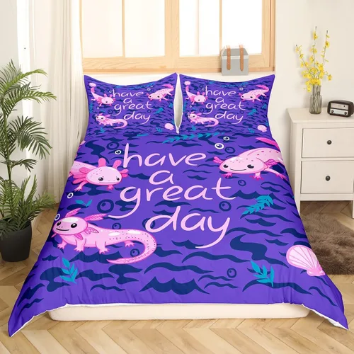 Miniatura 10 de Erosebridal Funda de edredón de pingüinos tamaño Queen, juego de ropa de cama de pingüinos negros y blancos, funda de edredón de animales lindos