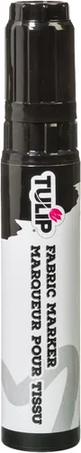 Miniatura 6 de Tulip Marcador permanente de tela, punta de cincel gigante negra, sin juego de calor, mínimo sangrado, secado rápido para ropa, zapatos, bolsas