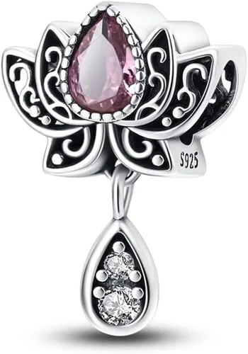 Miniatura 47 de Pulsera y collar de plata de ley 925 con dije de corazón, mariposa, loto, avión, viaje, lindo gato, cuentas, regalo para mujer