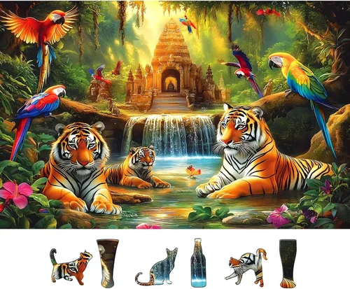 Miniatura 10 de Rompecabezas de 500 piezas para adultos, vibrante escena tropical de playa con palmeras, rompecabezas para adultos, silla de playa, veleros