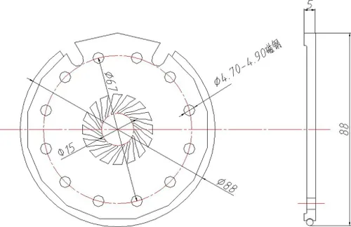Miniatura 3 de E Bike PAS Pedal Asistente Sensor Bicicleta Eléctrica Sistema PAS 12Magnet