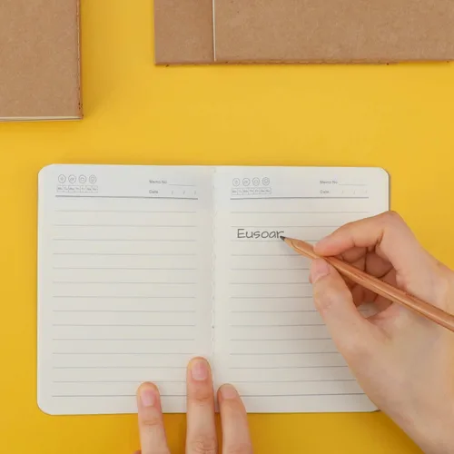 Miniatura 4 de EUSOAR Cuaderno de papel kraft A6, paquete de 8 cuadernos de 3.9 x 5.5 pulgadas, 60 páginas de tapa suave, diario de viaje, cuaderno de dibujo