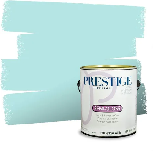 Miniatura 1451 de Pintura Exterior + imprimación PRESTIGE, todo-en-uno, 1 galón, acabado mate, color comparable al Valspar* Royal Gray* VS151-Gris real