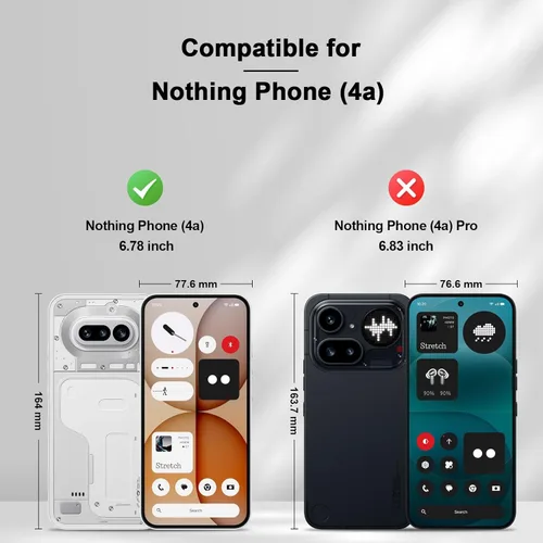 Miniatura 2 de Jasonyu Funda tipo cartera con tapa para Nothing Phone 4a 5G, funda magnética de cuero con tarjetero, función atril, funda protectora duradera
