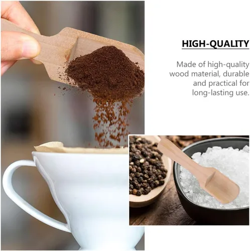 Miniatura 6 de DOITOOL Juego de 10 cucharas de sal pequeñas de madera, cuchara de sal de madera, mini cucharada de té y condimentos para hojas de té, condimentos