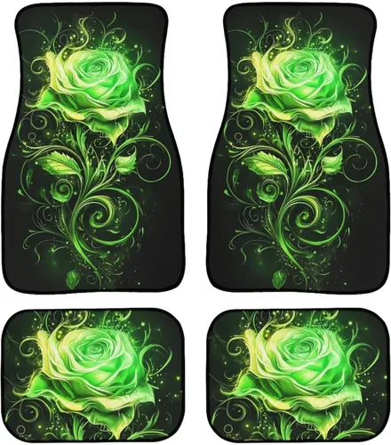 Miniatura 11 de YSTARDREAM Alfombrillas de hongo estrellado para automóvil para todas las estaciones para mujeres y hombres, alfombras de coche estrelladas