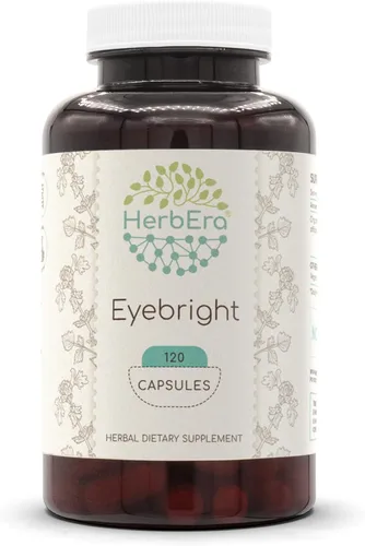 HerbEra Eyebright 120 cápsulas, 500 mg, cultivado responsablemente hecho con hierbas secas Eyebright (Euphrasia spp.) (120 cápsulas)