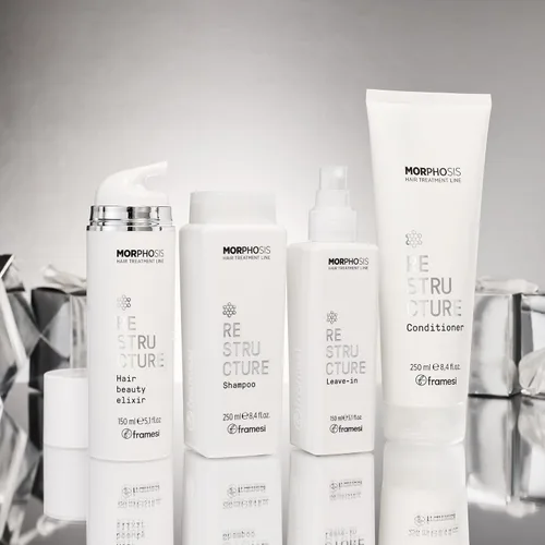 Miniatura 6 de FRAMESI Morphosis Restructure Hair Beauty Elixir de 5.1 onzas líquidas, mascarilla sin peso de 5 minutos, acondicionador reparador, ingredientes