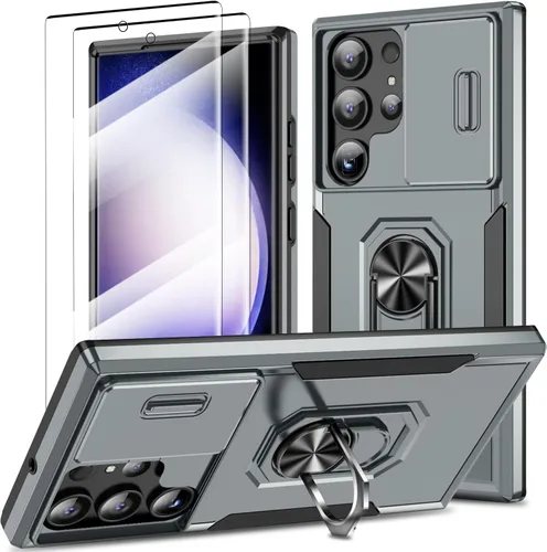 Miniatura 84 de Funda magnética para Samsung Galaxy Note 20 Ultra con soporte de anillo [con protector de pantalla] [Compatible con carga inalámbrica MagSafe] Funda