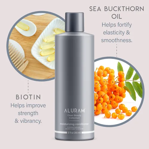 Miniatura 5 de Aluram Acondicionador hidratante de agua de coco para hombres y mujeres, hidratación limpia y brillo para cabello texturizado medio a grueso
