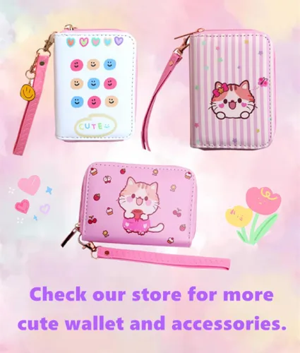 Miniatura 7 de Smile - Monedero con diseño de cara feliz, cartera pequeña para niñas, con dije, mini bolsas para monedas con correa, Cartera