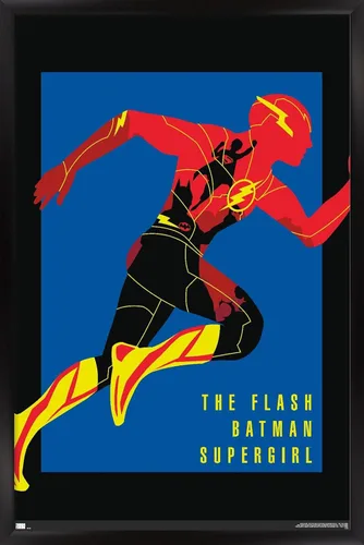 Miniatura 8 de Trends International DC Comics Movie The Flash - Póster de pared de héroes Versión enmarcada de caoba