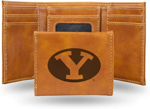 Miniatura 105 de NCAA Rico Industries - Billetera triple grabada con láser, con grabado láser, accesorio para hombre