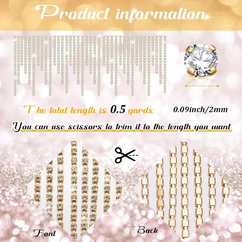 Miniatura 2 de Cinturón con flecos de diamantes de imitación con cuentas y cadena de borlas de diamantes para jeans, accesorios de ropa, decoración de bricolaje