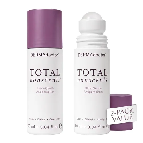 Miniatura 15 de DERMAdoctor Antitranspirante para mujeres con piel sensible, iluminador ultra suave Total NonScents, desodorante antitranspirante de fuerza clínica