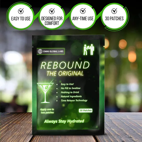 Miniatura 5 de REBOUND Classic Patch - Liberación constante extendida - 30 parches - Mezcla natural para una vida nocturna equilibrada