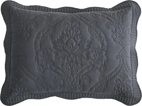 Miniatura 32 de CHIXIN Juego de colcha extragrande tamaño King – Funda de cama ligera – Hermosas costuras – Colcha reversible de 5 piezas – Patrón de paisley