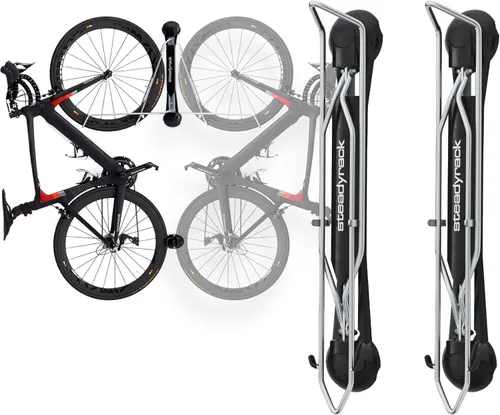 Miniatura 10 de Steadyrack - Soporte de bicicleta para bicicletas de carretera - El soporte de bicicleta vertical original montado en la pared - Se adapta a