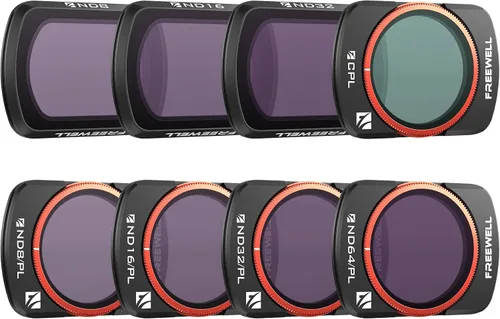 Freewell Paquete de 8 filtros QuickSwap ND/PL, ND, CPL compatibles con Pocket 4/3/Xtra Muse: mejora tus tomas con una fácil instalación magnética,