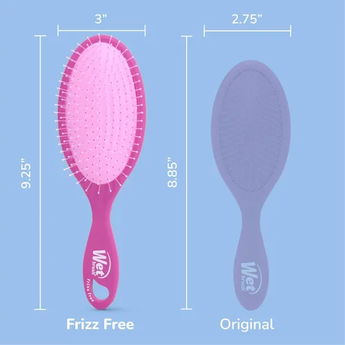 Miniatura 6 de Wet Brush Cepillo desenredante sin encrespamiento con tecnología iónica, negro, proporciona control de encrespamiento, reduce la estática y suaviza
